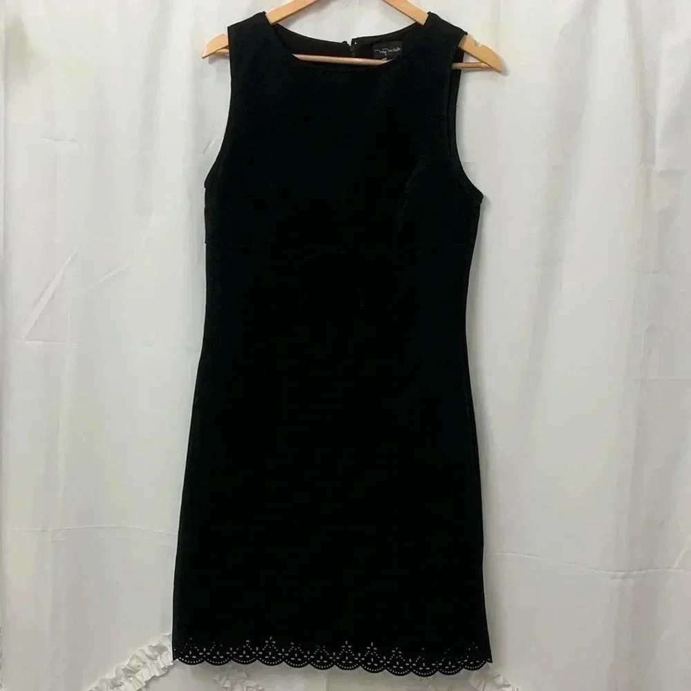 Women’s My Michelle Sleeveless Black Dress With Bow Size 13/14 EUC